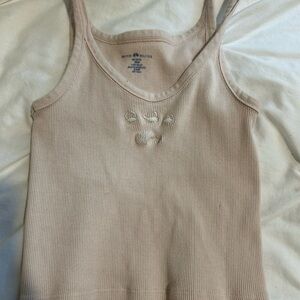 Brandy Melville crab peach tank top